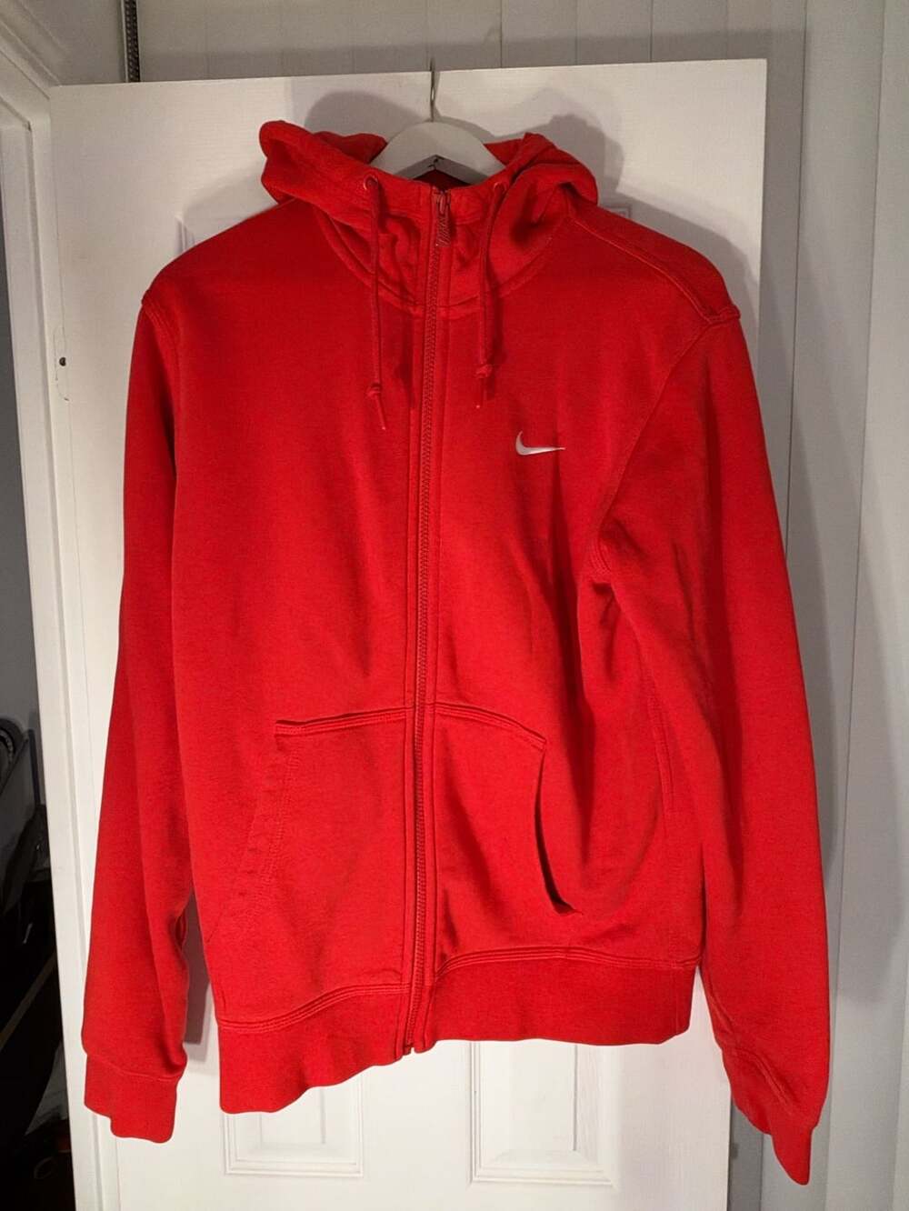 Nike Full Zip Hoodie Size M Red